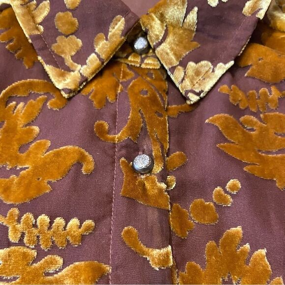Soft Surroundings Button Down Floral Semi Sheer Blouse Women's Size XS - Picture 4 of 16